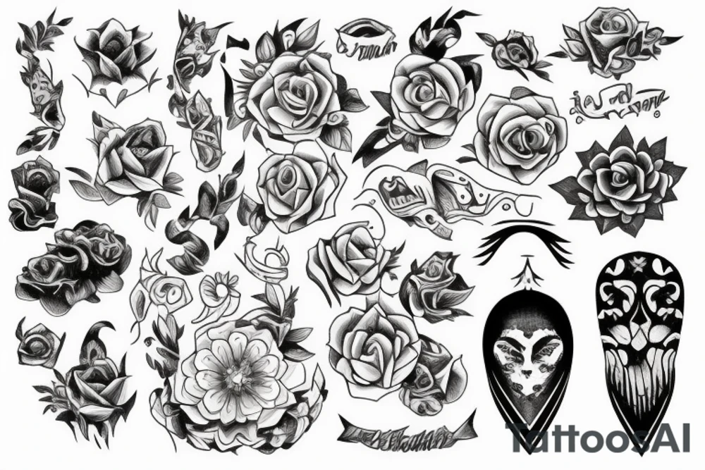 اسکلت tattoo idea