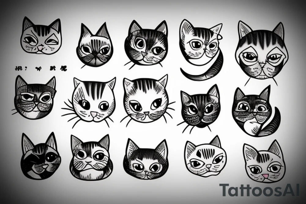 Cat& dag tattoo idea