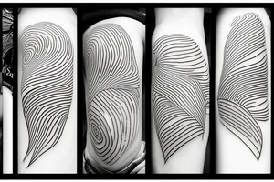 abstract lines tattoo idea
