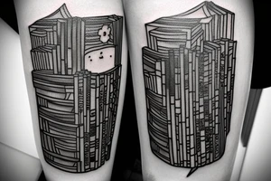 Candle and books tattoo idea