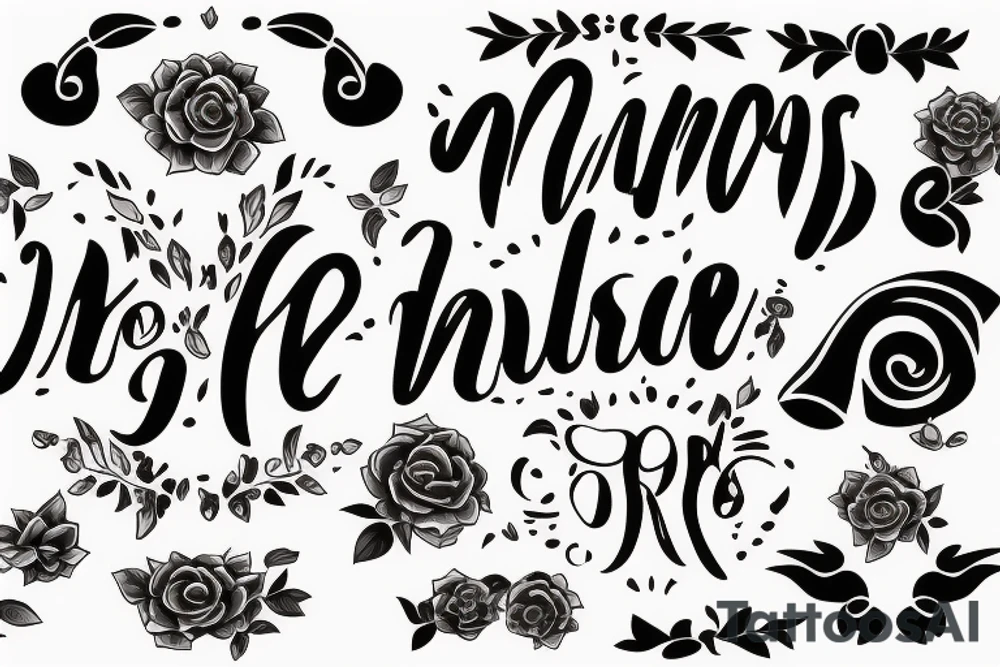 Name of wife and Daughter tattoo idea