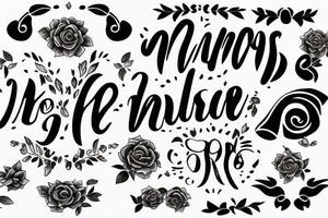 Name of wife and Daughter tattoo idea