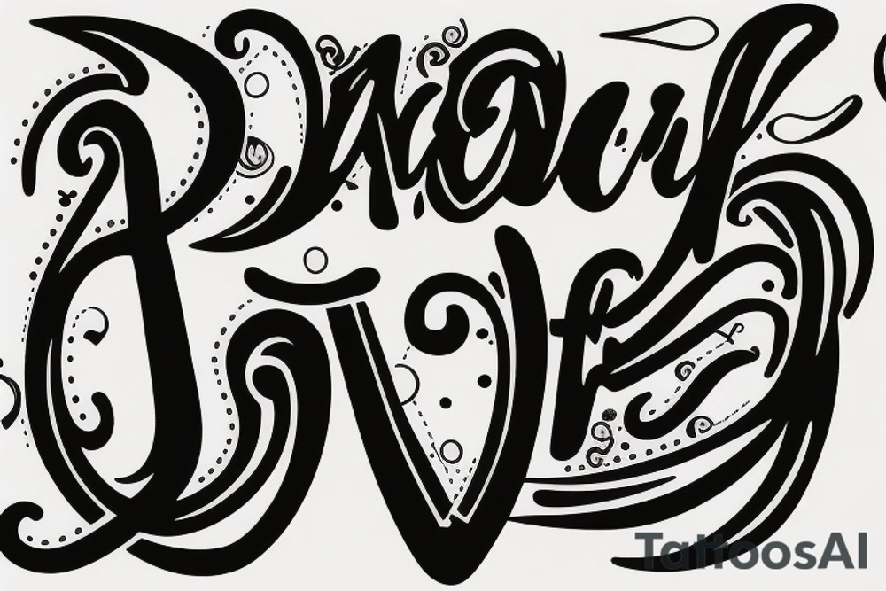 Name of wife and Daughter tattoo idea
