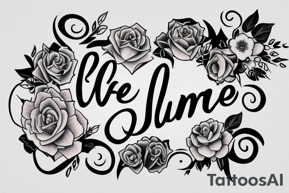 Name of wife and Daughter tattoo idea