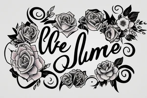 Name of wife and Daughter tattoo idea