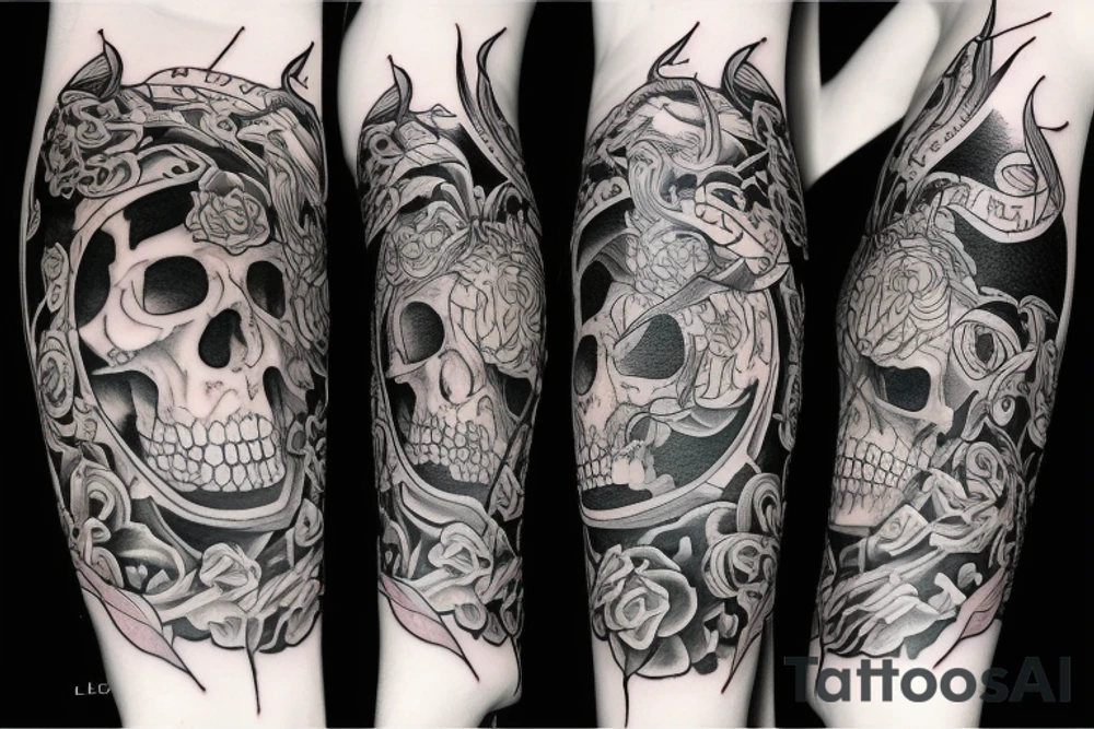The distance between life and death tattoo idea