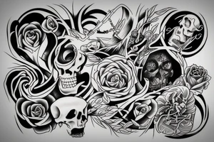 The distance between life and death tattoo idea