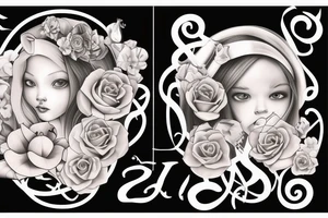 Name of wife and Daughter tattoo idea