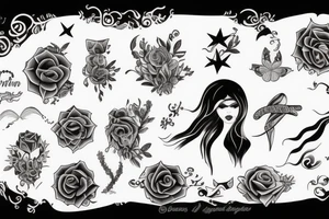 Name of wife and Daughter tattoo idea