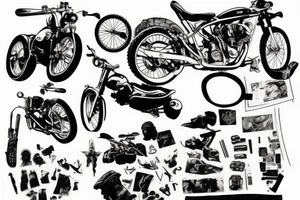 Daryl Dixon on the bike tattoo idea