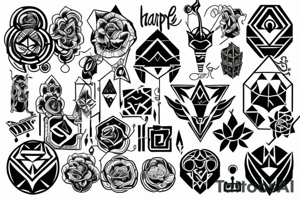 Happy tattoo idea