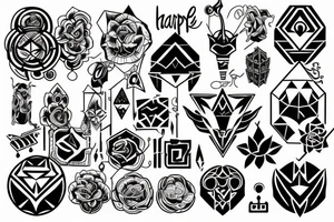 Happy tattoo idea