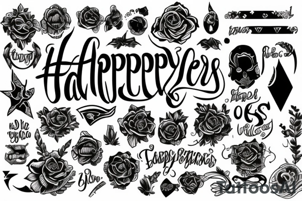 Happy tattoo idea