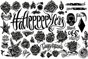 Happy tattoo idea