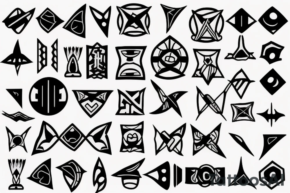 Japanese Kunai tattoo idea