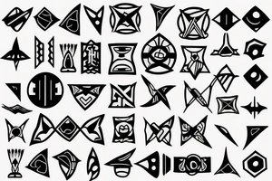 Japanese Kunai tattoo idea