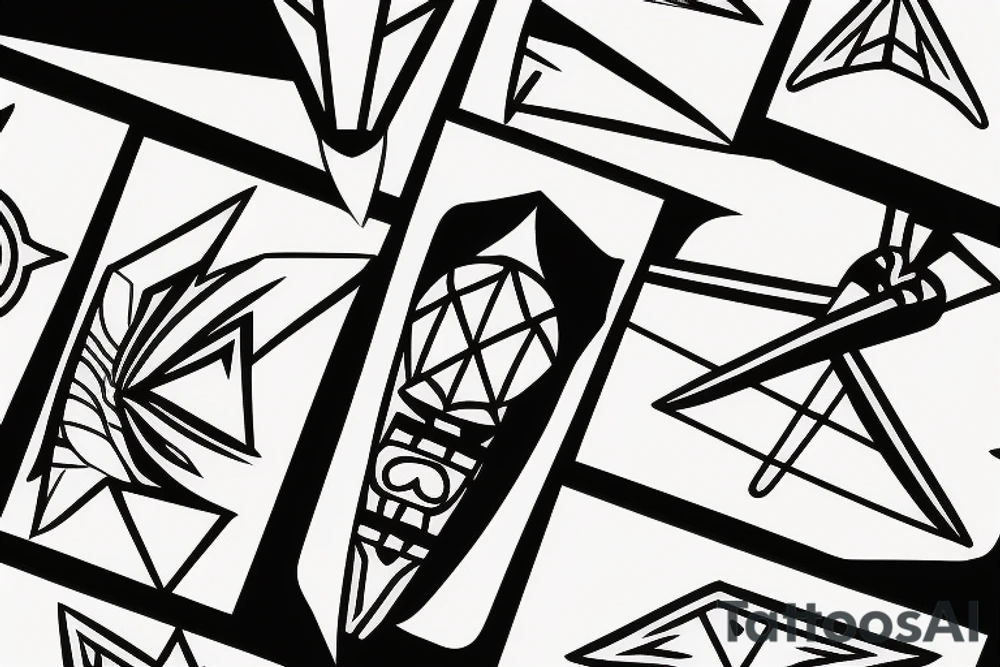 Japanese Kunai tattoo idea