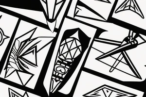 Japanese Kunai tattoo idea