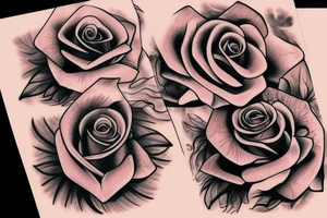 Cover up of a rose tattoo idea