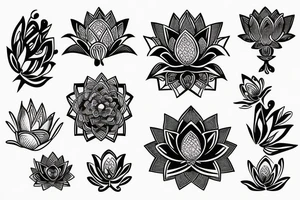 Lotus stylist tattoo idea