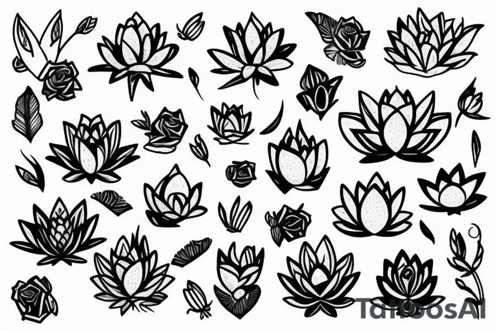 Lotus stylist tattoo idea