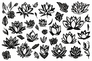 Lotus stylist tattoo idea