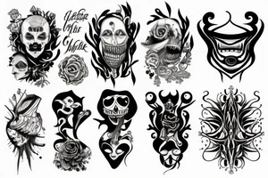 Surreal screaming tattoo idea