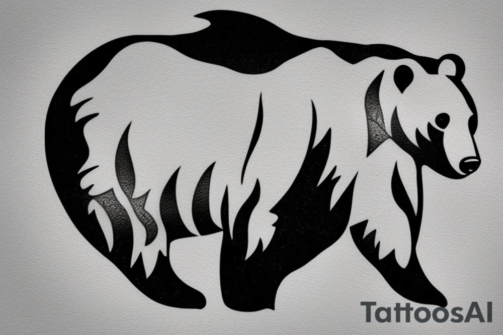 A bear tattoo idea