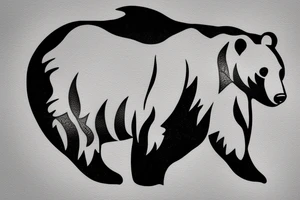 A bear tattoo idea