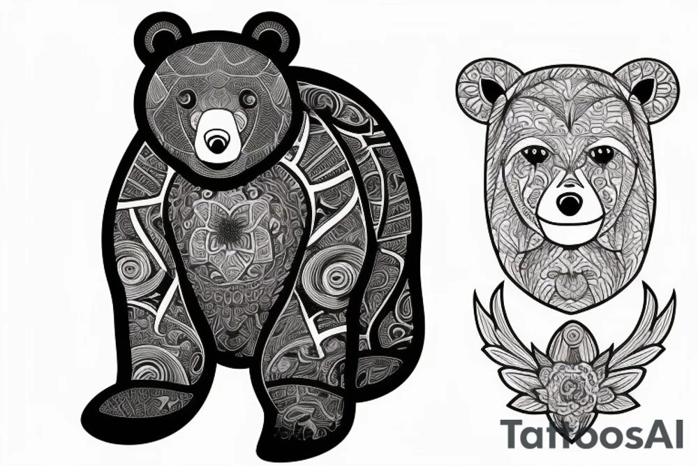 A bear tattoo idea