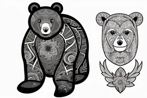 A bear tattoo idea