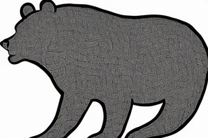 Bear with a razor blade tattoo idea
