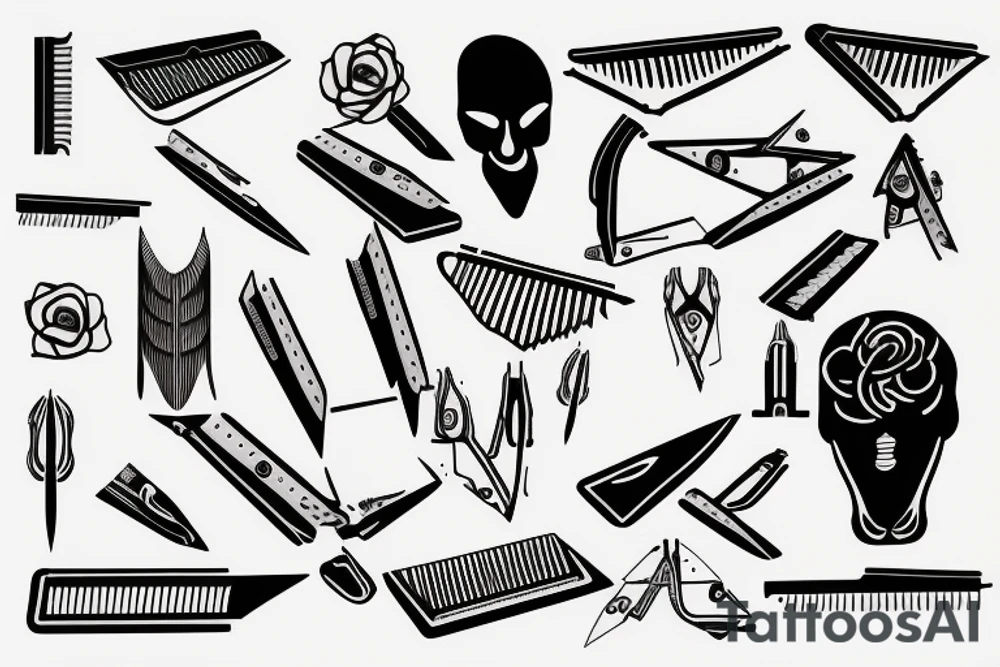 An razor blade with suicide thoughts tattoo idea