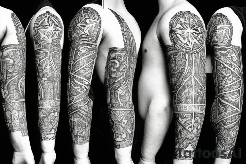 Compass with lithuania tattoo idea