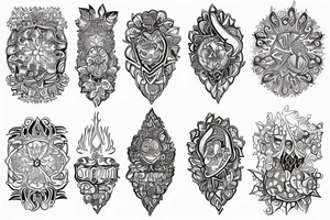 Ukainian ornament tattoo idea