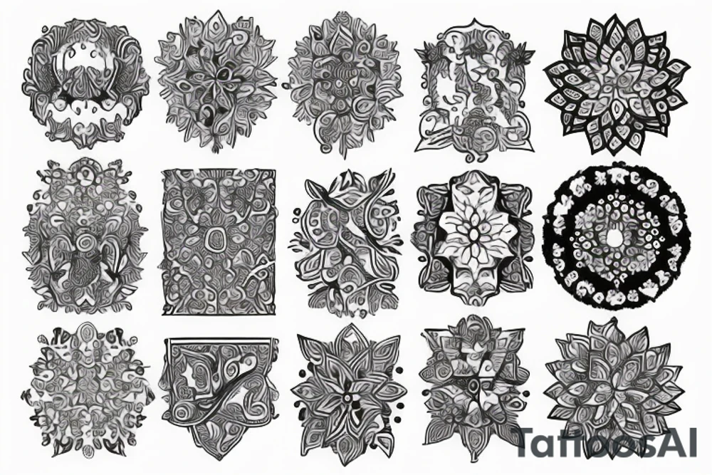 Ukainian ornament tattoo idea