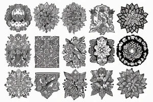 Ukainian ornament tattoo idea