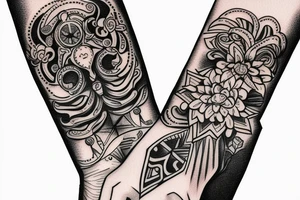 Ukrainian for a tattoo on the hand in the form of a bracelet tattoo idea