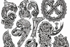 Ukrainian cross-stitch for a tattoo on the hand in the form of a bracelet tattoo idea