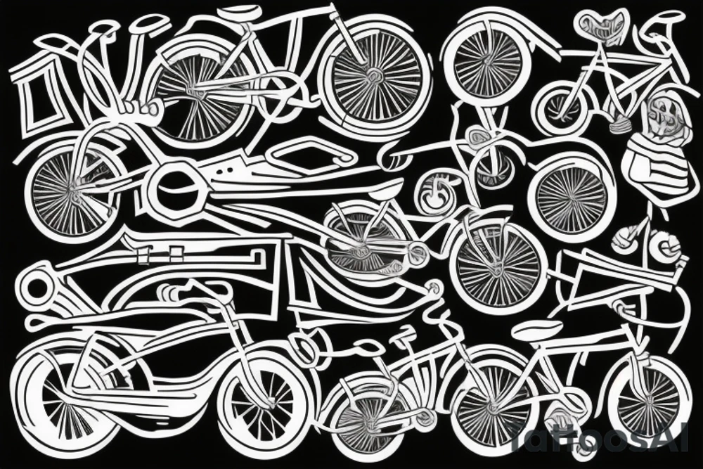 HB BICYCLE tattoo idea