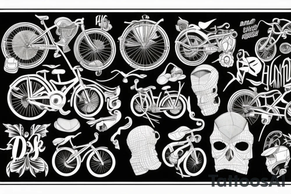 HB BICYCLE tattoo idea
