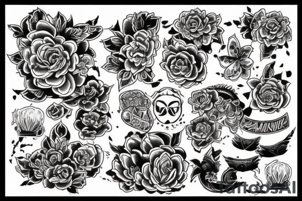 Самурай с мечом и в шлеме tattoo idea