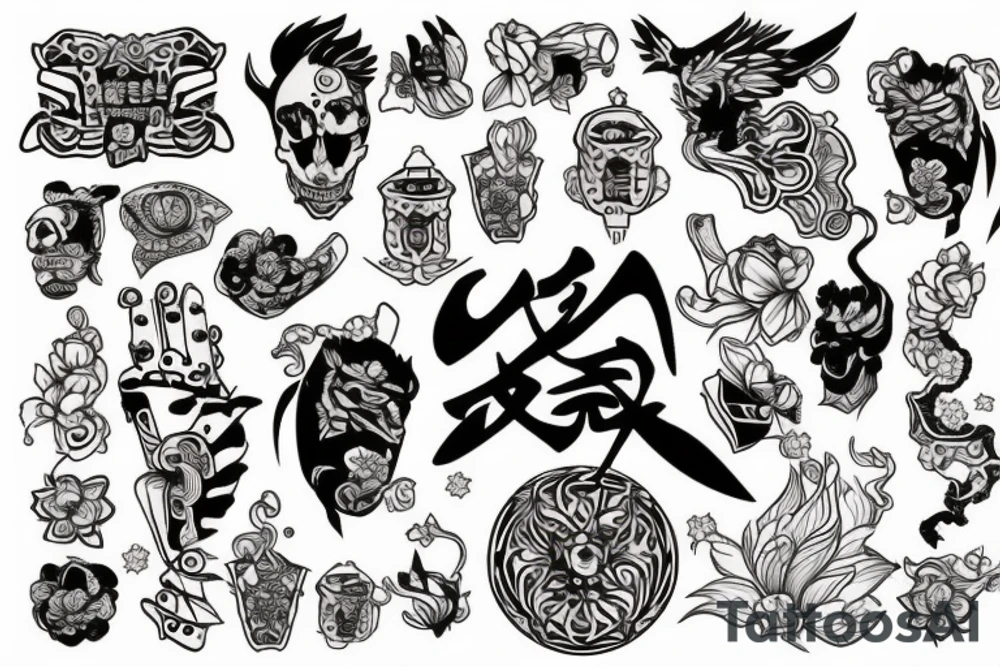Самурай tattoo idea
