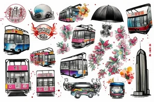 hong kong tram tattoo idea