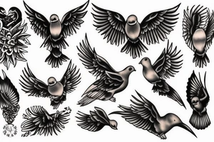 Dove mountains tattoo idea