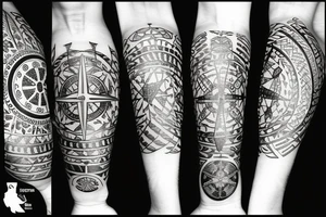 Nordic compass tattoo idea