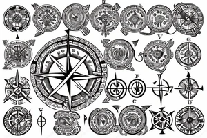 Viking compass tattoo idea