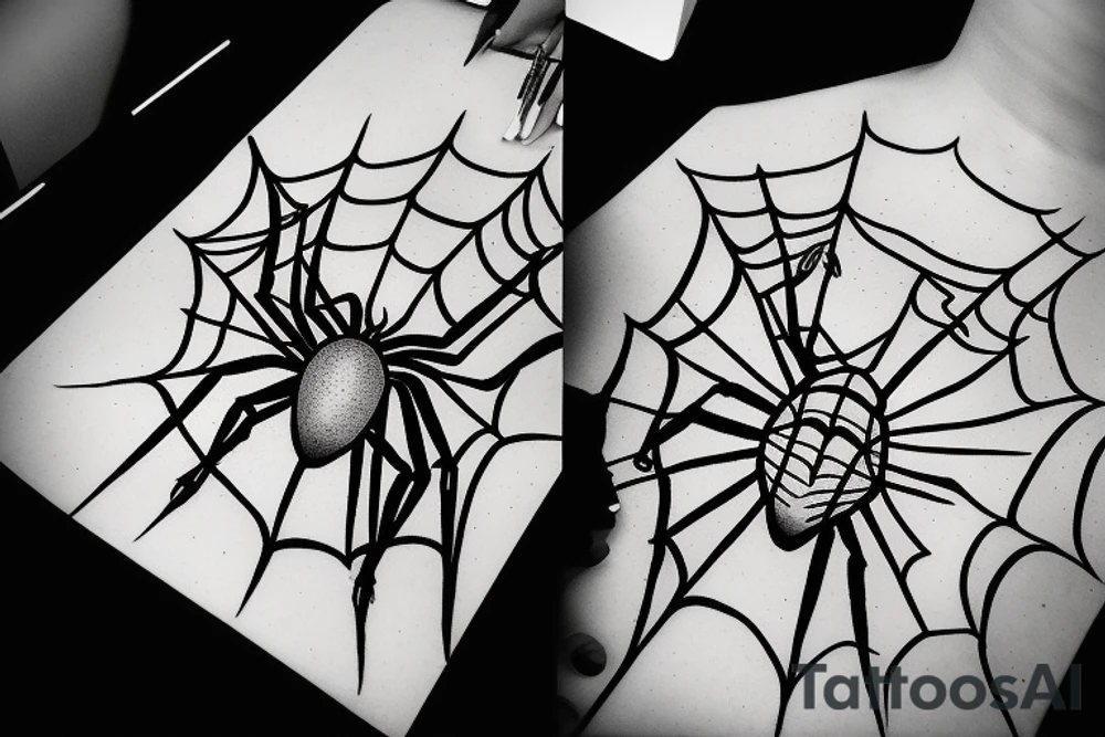 spider drawn by the children tattoo idea