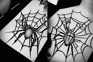 spider drawn by the children tattoo idea