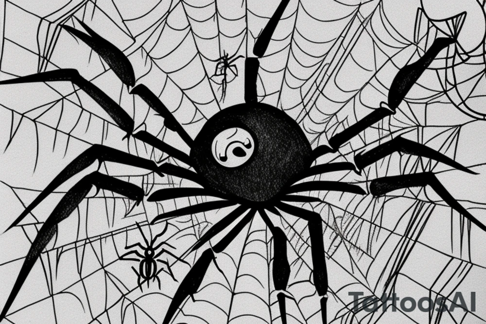 spider drawn by the children tattoo idea
